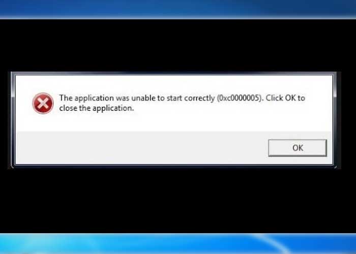 cara mengatasi application error 0xc0000005 di Windows 7
